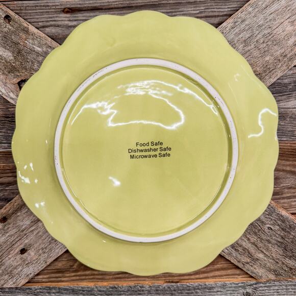 Pair of Spring and Easter Themed Plates w Embossed Bunnies and Butterflies-10.5” - Picture 8 of 10